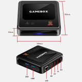 G10 GAMEBOX TV Box Dual System Wireless Android 3D Home 4K HD Game Console Support PS1 / PSP, Style: 256G 60,000+ Games (Black)