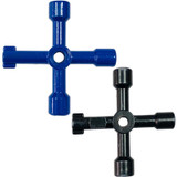 4 PCS Elevator Water Meter Valve Cross Key Inner Triangle Wrench, Style: A Blue