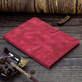 For Amazon Kindle Fire 7 2022 YX Small Butterfly Embossed Leather Tablet Case(Red)