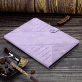 For Samsung Galaxy Tab A 10.1 T580 YX Small Butterfly Embossed Leather Tablet Case(Purple)