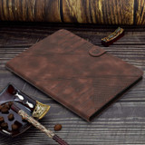 For Samsung Galaxy Tab A8 10.5 2021 X200 YX Small Butterfly Embossed Leather Tablet Case(Coffee)