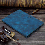 For Samsung Galaxy Tab A7 10.4 2020 T500 YX Small Butterfly Embossed Leather Tablet Case(Royal Blue)