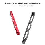 20cm Aluminium Extension Arm Hollow Grip Extenter(Black)