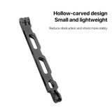 20cm Aluminium Extension Arm Hollow Grip Extenter(Black)