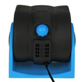 HX-T301 DC 12V 7W 2-Speed Adjustable Silent Blower Car Cooling Air Fan (Black + Blue)