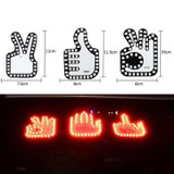 Car Interactive Finger Light Multi-function Warning Anti-rear Collision Light(Scissor Hand)