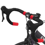 ENLEE E22805 4pcs /Set Road Bike Handlebar Strap Holder Bicycle Non-Slip Lever Strap Fixing Ring(Black)