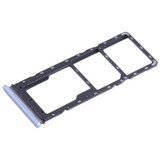 For Tecno Pova 2 SIM Card Tray + SIM Card Tray + Micro SD Card Tray (Baby Blue)