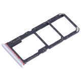 For Tecno Spark 10 Pro KI7 SIM Card Tray + SIM Card Tray + Micro SD Card Tray (White)