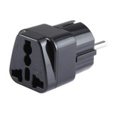 Portable Universal UK Plug to EU Plug Power Socket Travel Adapter with Fuse