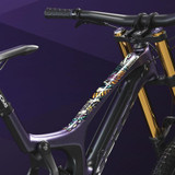ENLEE E-2210 10pcs /Set Bicycle Jersey Stickers Mountain Bike Frame Protection Adhesive Tape, Model: Graffiti