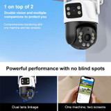 QX101 6MP WiFi Dual Camera Supports Two-way Voice Intercom & Infrared Night Vision(US Plug)