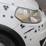Car PVC Self-adhesive Bullet Hole Scratch Personalized Stickers