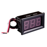 0V-30V 3 Wire DC Voltmeter Terminal 0.56 Inch LED Digital Voltmeter Accessories Reverse Connection Protection, Color: Red