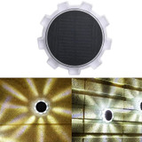 Gear Shape Solar Outdoor Garden Decoration Atmosphere Wall Light(Warm Light)