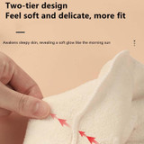 Hot and Cold Compress Facial Towel Face Mask,Style: Three Holes With Straps