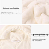 Hot and Cold Compress Facial Towel Face Mask,Style: Three Holes With Straps