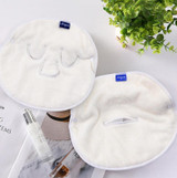 Hot and Cold Compress Facial Towel Face Mask,Style: Three Holes With Straps