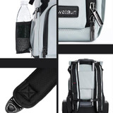 Cwatcun D95 Large Capacity Photography Backpack Shoulders Laptop Camera Bag, Size:30.5 x 18 x 38cm(Dark Black)