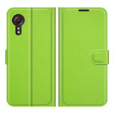 For Samsung Galaxy Xcover 5 / Xcover 5S Litchi Texture Horizontal Flip Protective Case with Holder & Card Slots & Wallet(Green)