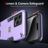 For Xiaomi Redmi Note 12 Pro Global 2 in 1 Shockproof Phone Case(Purple)