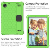 For Samsung Galaxy Tab A9+ 11 X216B Honeycomb EVA Hybrid PC Tablet Case with Strap(Green+Black)