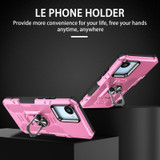 For Realme C30 4G Ring Holder Armor Hybrid Phone Case(Pink)