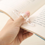 Thumb Bookmark Acrylic Book Holder Support Reading Aids For Students(Black)