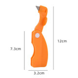 Foldable Orange Peeler Stripper Peeling Knife Kitchen Tool(Orange)