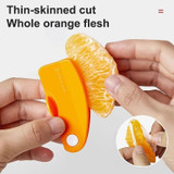 Foldable Orange Peeler Stripper Peeling Knife Kitchen Tool(Orange)