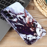 For Samsung Galaxy S23 5G Painted Pattern Precise Hole PC Phone Case(Golden Robot)