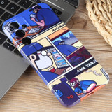 For Samsung Galaxy S23 5G Painted Pattern Precise Hole PC Phone Case(Working Comics)