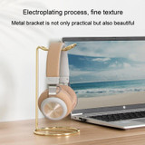 Metal Earphone Holder Desktop Earphone Hanging Rack Storage Display Stand(Golden)