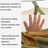 Outdoor Park Leisure Hammock Wild Camping Thickened Hammock With Mosquito Nets(Dark Green)