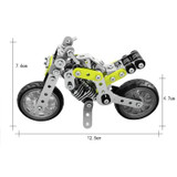 MoFun SW-003 188 PCS DIY Stainless Steel Street Motorcycle Assembling Blocks