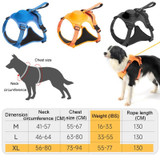 Pet Harness Vest Type Explosion-proof Dog Leash, Size: L(Sapphire Blue)
