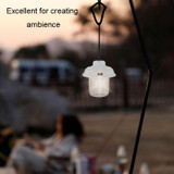 Outdoor LED Camping Light Canopy Hanging Lamp Portable Camping Tent Lights, Style: Battery Model Black