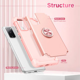 For Samsung Galaxy S20 FE L2 Rotating Ring Holder Magnetic Phone Case(Rose Gold)
