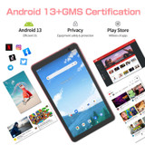 Pritom B8 WiFi Tablet PC 8 inch,  4GB+64GB, Android 13 Allwinner A523 Octa Core CPU Suppor Google Play(Pink)