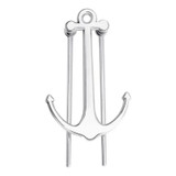 Personalized Metal Anchor Bookmark Cubic Book Page Clip Reading Aid Stationery For Students(Silver)