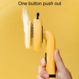 Bee Pet Comb Cats Hair Removal Massage Needle Brush(Yellow)