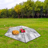 Outdoor Large Hexagonal Double Sided Aluminum Film Moisture Pad Waterproof Heat Insulation Camping Equipment Tent Picnic Pad(Silver)