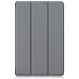 For Honor Pad 9 Custer Pure Color 3-Fold Leather Tablet Case(Grey)
