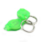 2 PCS Mini Pocket Keychain Flashlight Micro LED Squeeze Light Outdoor Camping Ultra Bright Emergency Key Ring Light Torch Lamp(Green)