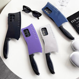 For Samsung Galaxy S23+ 5G Simulated Kitchen Knife TPU + PC Phone Case(Purple)