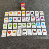 36pcs /Box Infant And Toddler Enlightenment Early Learning English Word Cognition Cards, Style: C3 Color