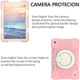 For Samsung Galaxy Tab A9+ 11 2023 Silicone Hybrid PC Tablet Case with Shoulders Strap(Pink)