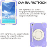 For Samsung Galaxy Tab A9+ 11 2023 Silicone Hybrid PC Tablet Case with Shoulders Strap(Purple)