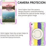 For Samsung Galaxy Tab A9+ 11 2023 Silicone Hybrid PC Tablet Case with Shoulders Strap(Colorful Purple)