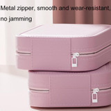 Multifunctional LED Light Cosmetic Mirror Cosmetic Bag Jewelry and Cosmetics Storage Box(White)